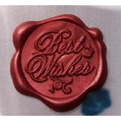 Adhesive Wax Seal Stickers, For Envelope Seal, Random Single Color or Random Mixed Color, 30mm(DIY-TAC0010-12B)