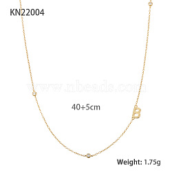 S925 Silver Diamond Letter Necklace Simple and Elegant Clavicle Chain(EU2123-2)