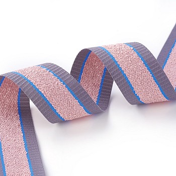 Polyester Ribbon, for Jewelry Making, Colorful, 1 inch(26mm), 50yards/roll(45.72m/roll)