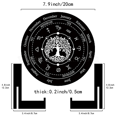 estante de exhibición de calendario de madera(DIY-WH0433-010)-2