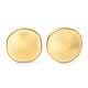 Ion Plating(IP) 304 Stainless Steel Flat Round Ear Studs for Women(EJEW-P234-13G)-1