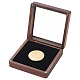 Square Wooden Single Coin Presentation Boxes(CON-WH0086-101)-1