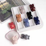 Opaque Acrylic Beads, Rabbit, Mixed Color, 31.7x18.8x19mm, Hole: 3.8mm(OACR-N138-18)