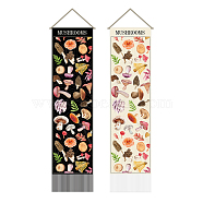 Polyester Wall Hanging Tapestry, for Bedroom Living Room Decoration, Rectangle, Mushroom, 1160x330mm, 2pcs/set(AJEW-WH0399-040)