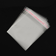 OPP Cellophane Bags, Small Jewelry Storage Bags, Self-Adhesive Sealing Bags, Rectangle, Clear, 10x8cm, Unilateral Thickness: 0.035mm, Inner Measure: 7.5x8cm(OPC-R012-14)