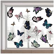 PVC Wall Stickers, for Window Decorations, Butterfly, 290x1160mm(DIY-WH0385-012)