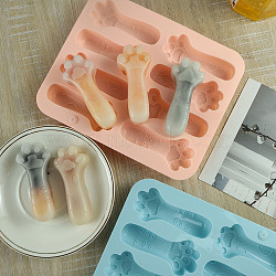Cat's Claw DIY Silicone Fondant Molds, Resin Casting Molds, for Chocolate, Candy, UV Resin, Epoxy Resin Craft Making, 185x150x17.5mm, Inner Diameter: 82x36mm(SIMO-D003-07E)