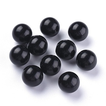 Natural Obsidian Beads, Gemstone Sphere, No Hole/Undrilled, Round, 17.5~18mm