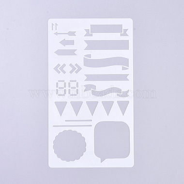 Plastic Reusable Drawing Painting Stencils Templates(DIY-G027-F11)-2