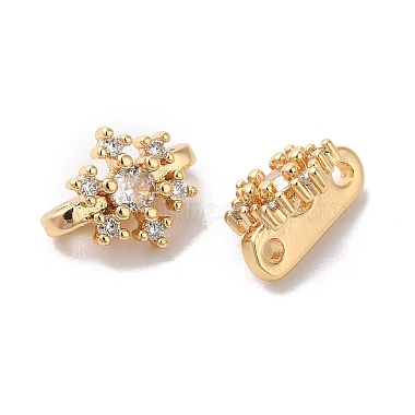 Christmas Brass Pave Clear Cubic Zirconia Slide Charms(X-KK-G465-39G)-2