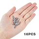 16Pcs 316 Surgical Stainless Steel Clasps(FIND-FH0005-67)-3