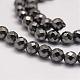 Grade AA Magnetic Synthetic Hematite Bead Strands(G-P258-10-6mm)-3
