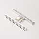 15 Strands Alloy and Brass Fold Over Clasps(PALLOY-N0112-07P)-1