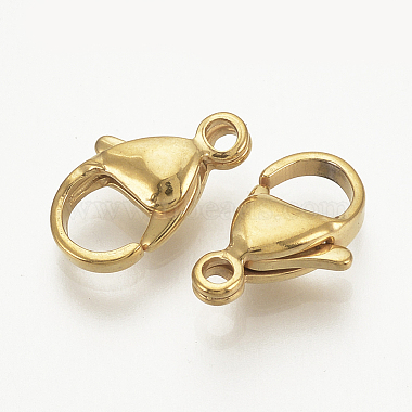 Golden Others 316 Surgical Stainless Steel Lobster Claw Clasps