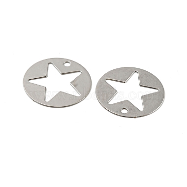 pendentifs embellissements en métal gravé en laiton(KKC-D001-10P)-2