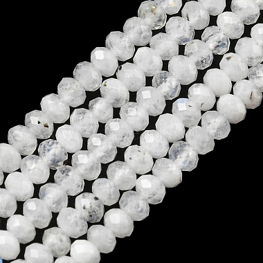 Rondelle Rainbow Moonstone Beads