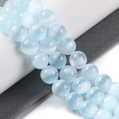 Natural Selenite Beads Strands(G-C142-01C-04)-2