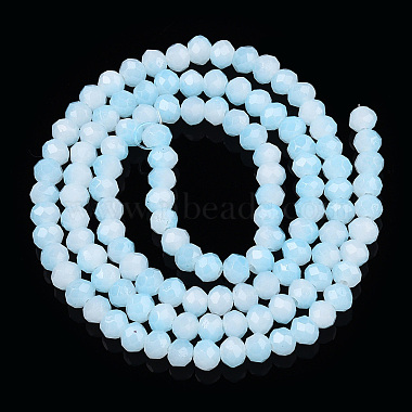 Two-Tone Imitation Jade Glass Beads Strands(GLAA-T033-01A-05)-2