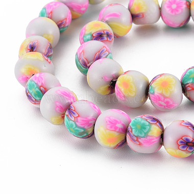Handmade Polymer Clay Beads Strands(CLAY-N008-055-04)-3