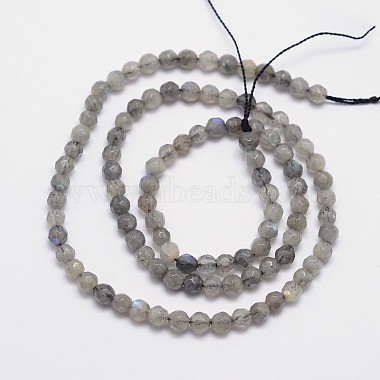Faceted Round Natural Labradorite Bead Strands(X-G-I156-03-4mm)-2