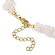 Natural Mixed Gemstone Bullet & Synthetic Moonstone Beaded Necklaces(NJEW-JN04406)-5
