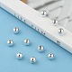 Perles rondes acryliques de placage en plastique(PACR-L003-6mm-S)-6