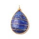 Lapis naturelles teints pendentifs lazuli(PALLOY-JF01332)-1