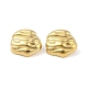 chapado en iones (ip) 304 aretes de acero inoxidable para mujer(EJEW-B050-12G)-1