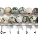 Natural Tree Agate Frosted Agate Round Gemstone Beads Strands(G-O151-01-8mm)-2