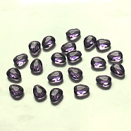 Imitation Austrian Crystal Beads, Grade AAA, Faceted, teardrop, Blue Violet, 8x6x3.5mm, Hole: 0.7~0.9mm(SWAR-F086-8x6mm-26)
