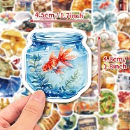 50Pcs Paper Self-Adhesive Picture Stickers, for Water Bottles, Laptop, Luggage, Cup, Computer, Mobile Phone, Skateboard, Guitar Stickers Decor, Mixed Color, 52~53x20~52x0.1mm, 50pcs/set(STIC-C010-12)