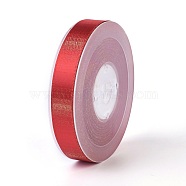 Double Face Polyester Satin Ribbons, FireBrick, 5/8 inch(16mm), about 100yards/roll(91.44m/roll)(SRIB-P012-B10-16mm)