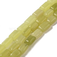 Natural Lemon Jade Beads Strands, Rectangle, 8~9x6.5~7x4mm, Hole: 0.8mm, about 45pcs/strand, 15.16 inch(38.5cm)(G-G085-A22-01)