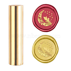 Wax Seal Stamp, Mini Brass Stamp Gun Wax Seal for Envelope Invitation Wedding Embellishment Bottle Decoration, Moon Pattern, 60x15mm(AJEW-WH0104-88-55)