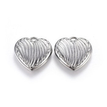 CCB Plastic Pendants, Heart, Platinum, 32x33x7.5mm, Hole: 2x4mm