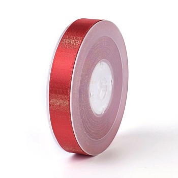 Double Face Polyester Satin Ribbons, FireBrick, 5/8 inch(16mm), about 100yards/roll(91.44m/roll)