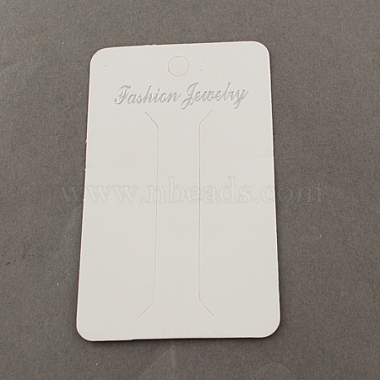 White Cardboard Jewlery Display Cards