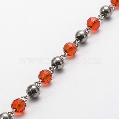 OrangeRed Iron+Glass Chain