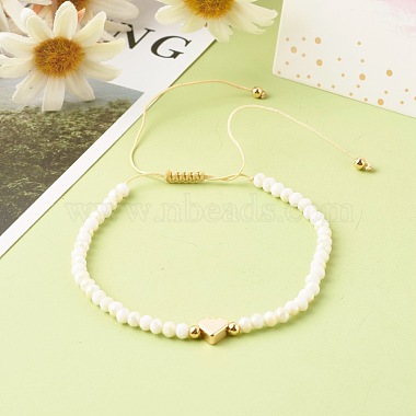Ensemble de bracelets de perles tressées en fil de nylon réglable(BJEW-JB06450)-4