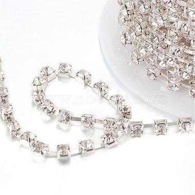 Cadenas de strass Diamante de imitación de bronce(CHC-T002-SS10-01S)-2
