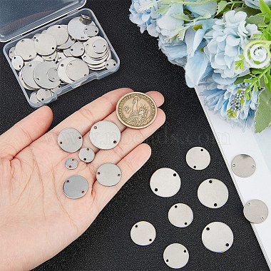 80Pcs 4 Styles 201 Stainless Steel Connector Charms(STAS-UN0052-74)-4