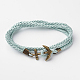 Two Loops Polyester Cord Wrap Bracelets(BJEW-M193-05)-1