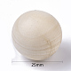 Boule ronde en bois naturel(WOOD-T014-25mm)-3