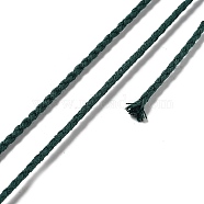 20M Polyester Braided Cord for Jewelry Making, Round, Dark Slate Gray, 2mm, about 21.87 Yards(20m)/Roll(OCOR-G015-04A-08)