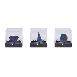 Nuggets Natural Lapis Lazuli, Rough Raw Stone Home Display Decorations, with Packing Box, 13~34x5~27x5~27mm, 6pcs/box(DJEW-F011-03E)