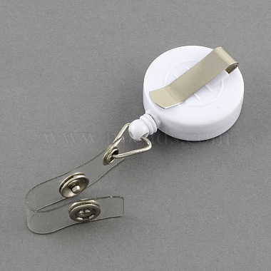 Plastic Clip-On Retractable Badge Holders(X-AJEW-R037-02)-2