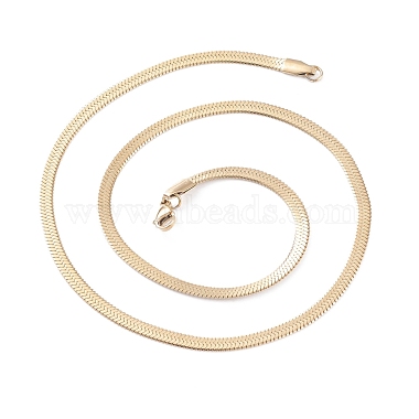 Vacuum Plating 304 Stainless Steel Snake Chains Necklaces(NJEW-O058-29G)-2