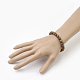 Natural Dyed Sandalwood Beads Stretch Bracelets(BJEW-JB03843-01)-4