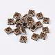 Brass Rhinestone Spacer Beads(RB-A013-8x8-01AB-NF)-1