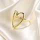 Rack Plating Brass Cuff Finger Rings for Women(RJEW-M028-04G)-1